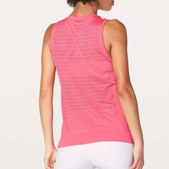 Lululemon Breeze By Muscle Tank II Glossy Pink 4/XS/Extra Small Swiftly Top - Picture 6 of 10